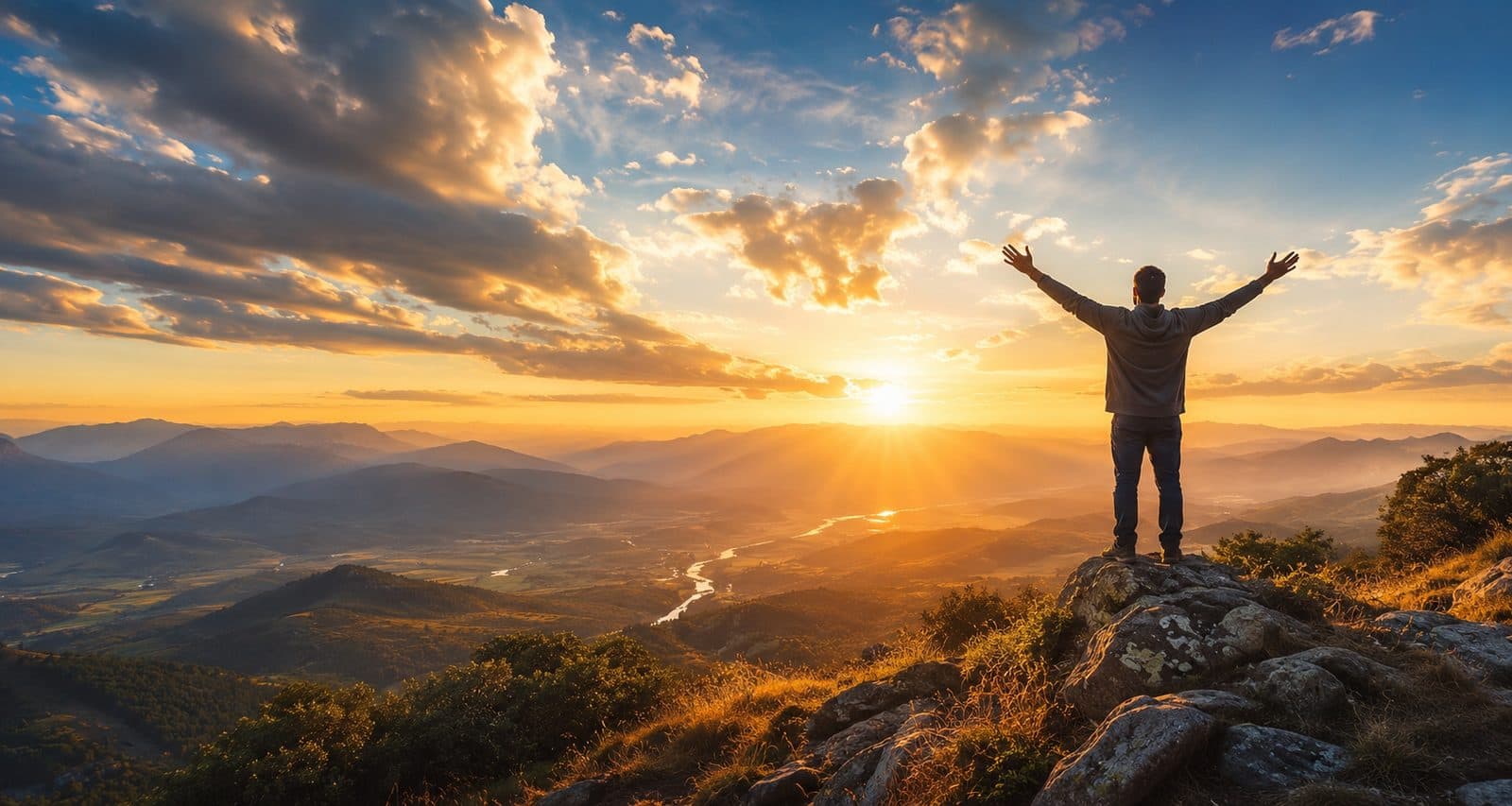 Open Bible and sunrise visual for the Voice of Hope Bible Challenge